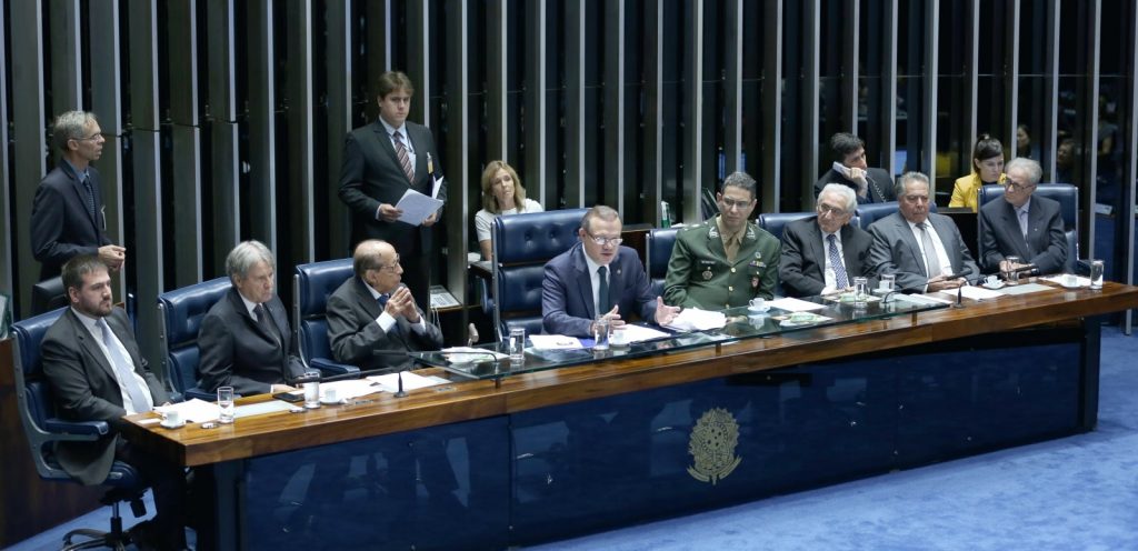 Mesa do evento/Senado Federal. Foto: Decom/CFMV