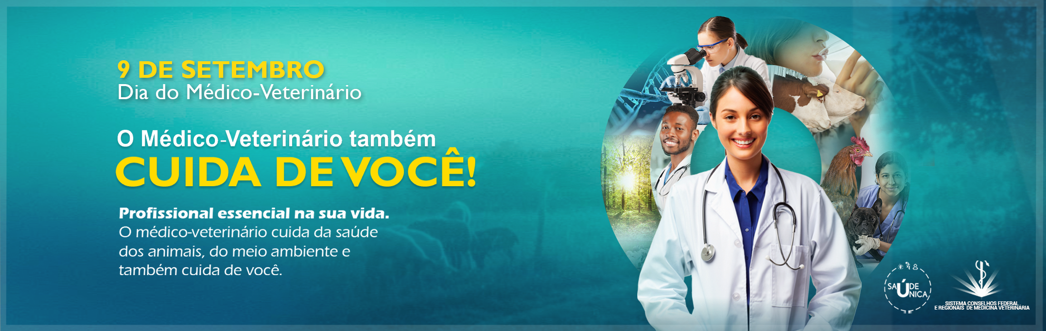 O médico-veterinário também de cuida de você!