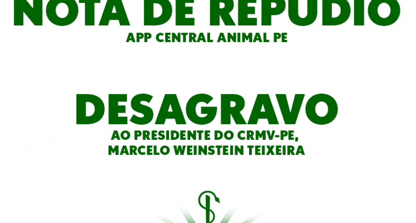 Nota oficial repudia aplicativo de castração gratuita e faz desagravo ao presidente do CRMV-PE