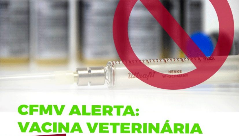 CFMV Alerta: vacina veterinária não pode ser usada em humanos