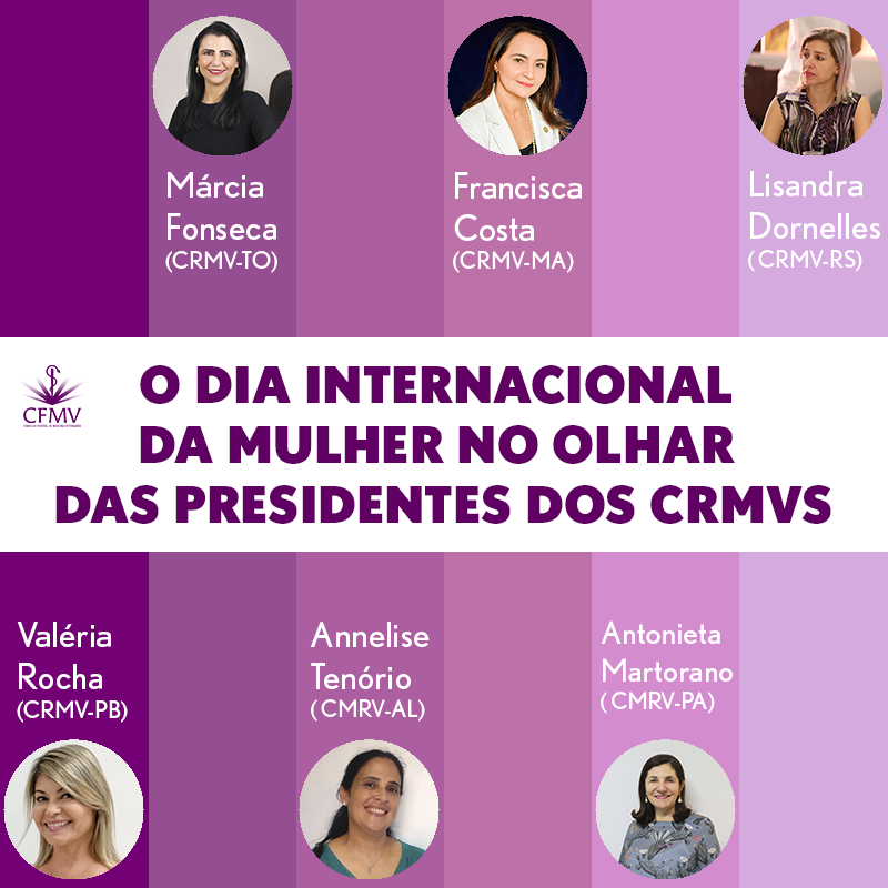 O Dia Internacional da Mulher no olhar das presidentes dos CRMVs