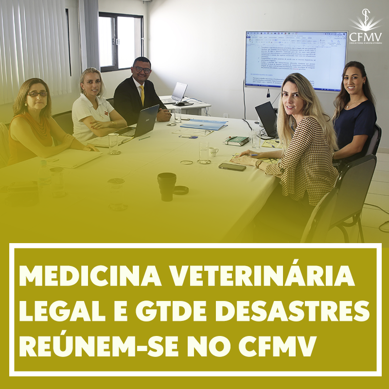Medicina Veterinária Legal e GT de desastres reúnem-se no CFMV