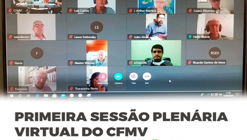 Primeira Sessão Plenária virtual do CFMV aprova resoluções emergenciais