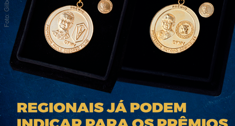 Regionais já podem fazer indicações aos prêmios Paulo Dacorso e Octávio Domingues
