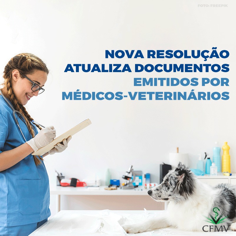 Nova resolução atualiza documentos emitidos por médicos-veterinários
