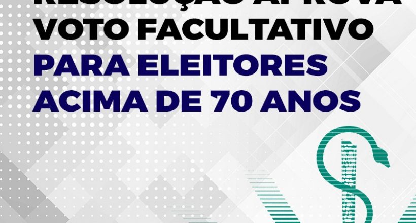 Resolução aprova voto facultativo para eleitores acima de 70 anos