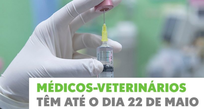 Médicos-veterinários têm até o dia 22 de maio para se vacinar contra a gripe