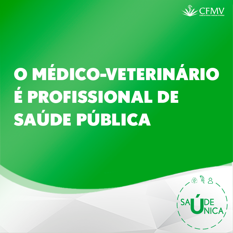 O médico-veterinário é profissional de Saúde Pública