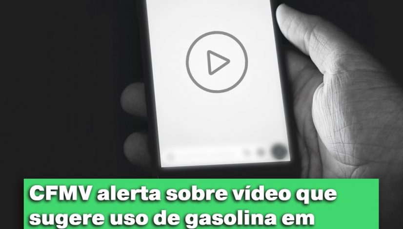 CFMV alerta sobre vídeo que sugere uso de gasolina em tratamento animal