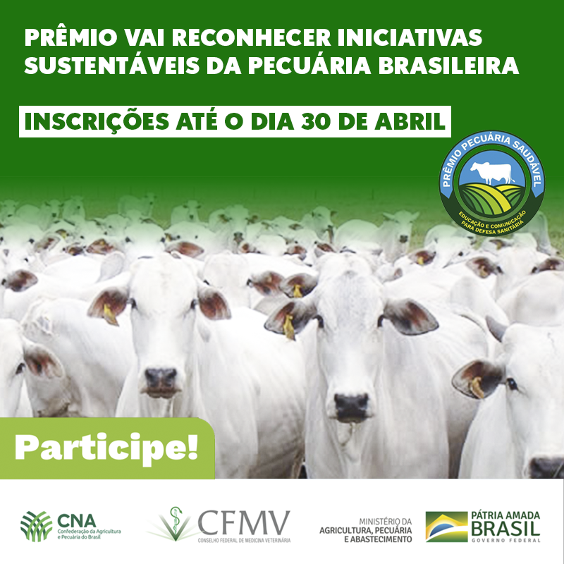Prêmio vai reconhecer iniciativas sustentáveis da pecuária brasileira