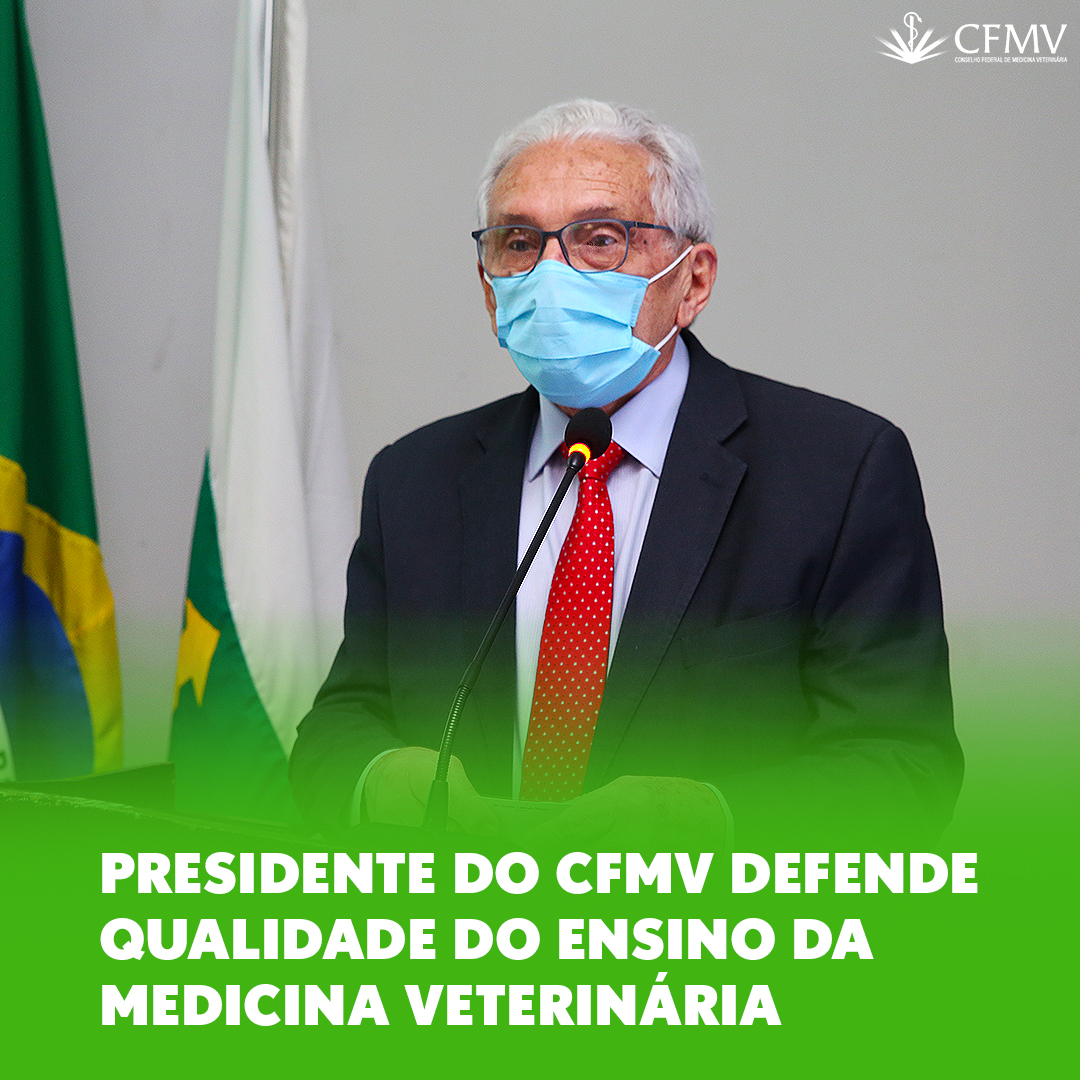Presidente do CFMV defende qualidade do ensino da Medicina Veterinária