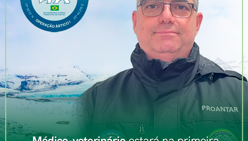 Médico-veterinário estará na primeira expedição do Brasil ao Ártico